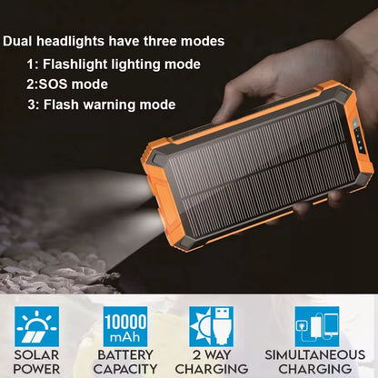 Portable 50000Mah Solar Power Bank USB Pack Battery Wireless Charger for Phone