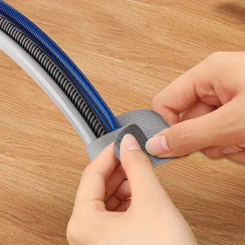 Adjustable Self-Adhesive Reusable Cable Ties for Cord Management and Organization