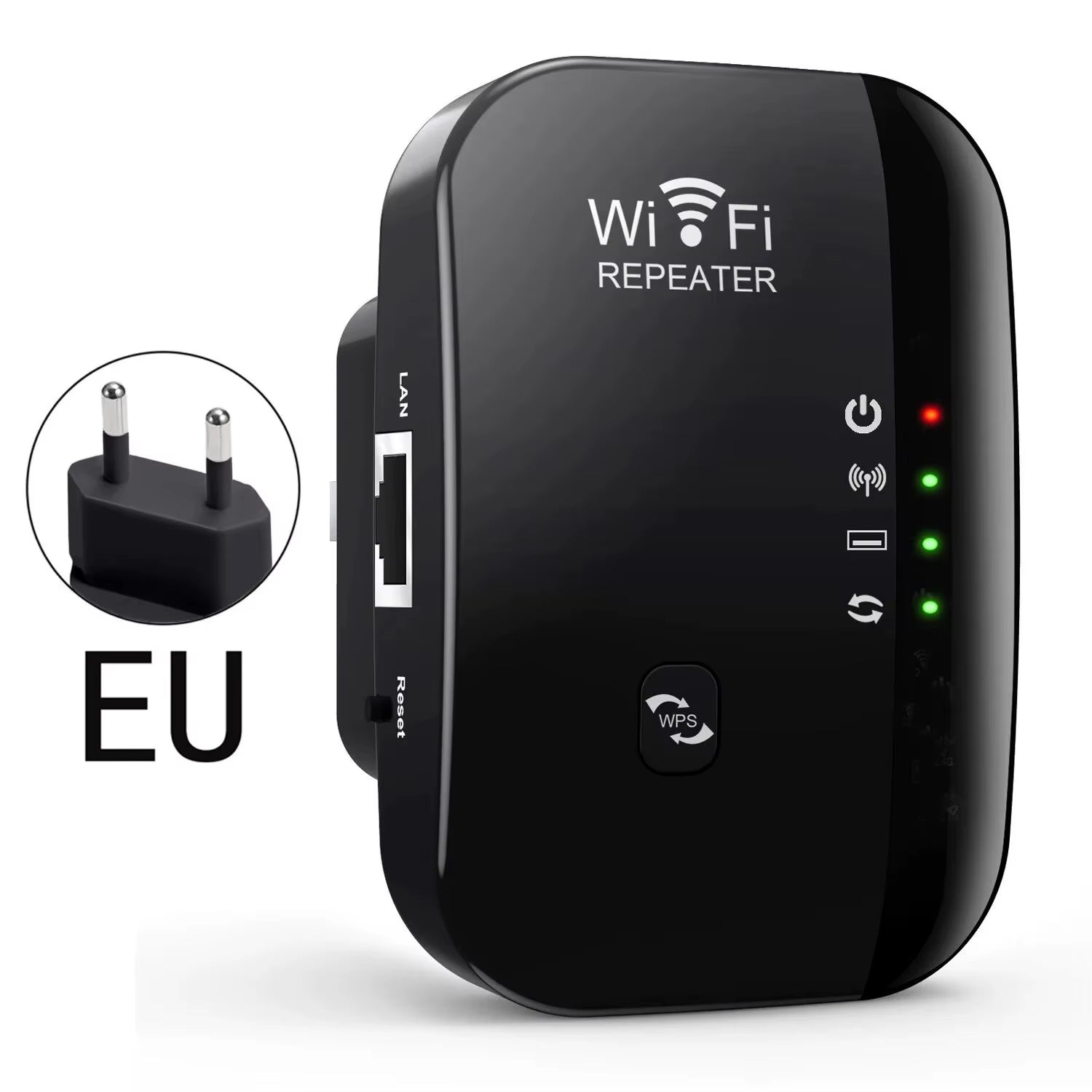 Wifi Repeater Wireless Signal Amplifier Extended Network Enhancer EU US Home Router 300M through the Wall Bedroom Receive Moving