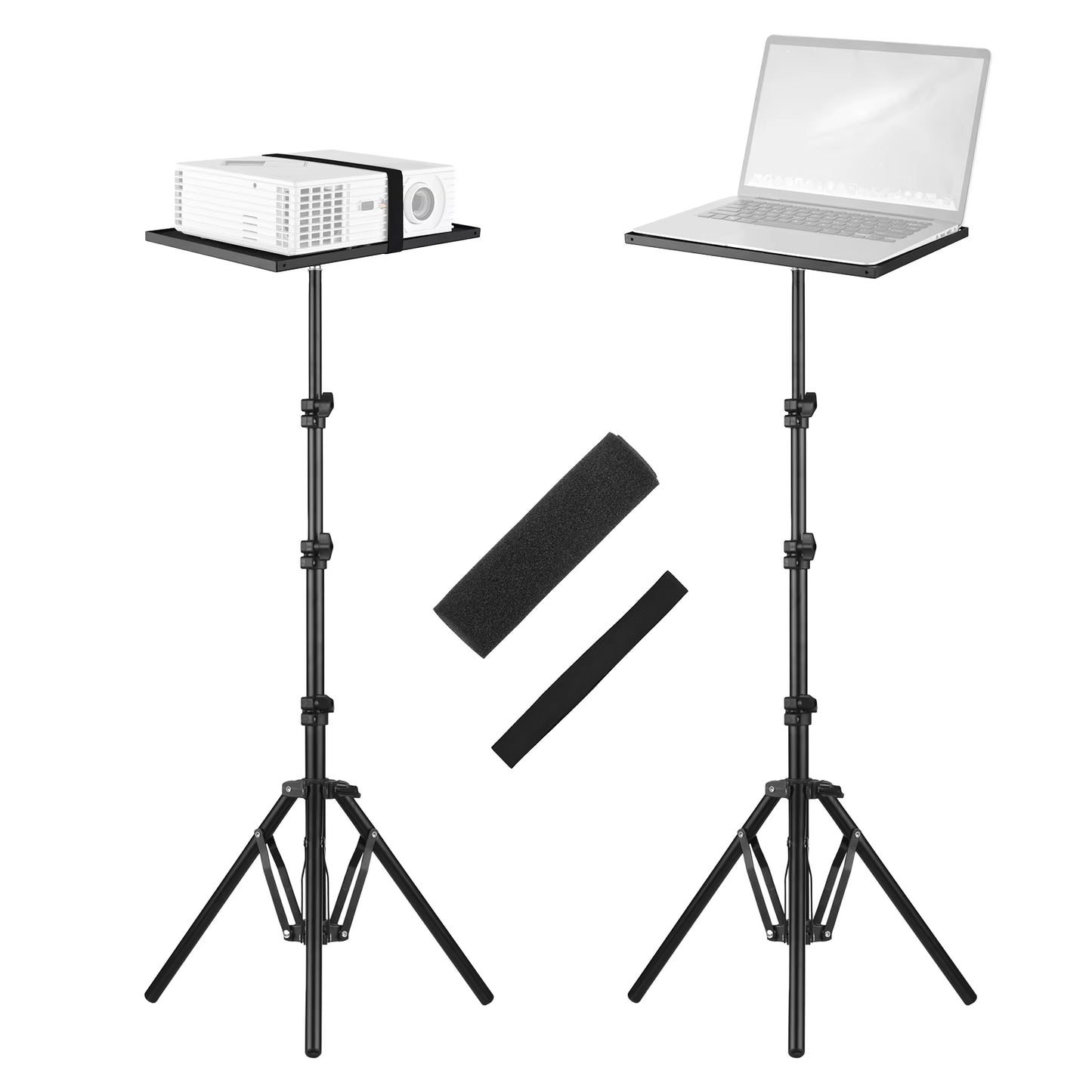 Universal Laptop Projector Tripod Stand Holder Aluminum Alloy Computer Projector Floor Stand 41-135Cm/ 16-53In Ajudtable Height